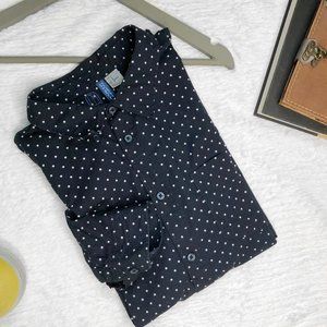 H&M Polka Dot Long Sleeve Button Down Shirt
